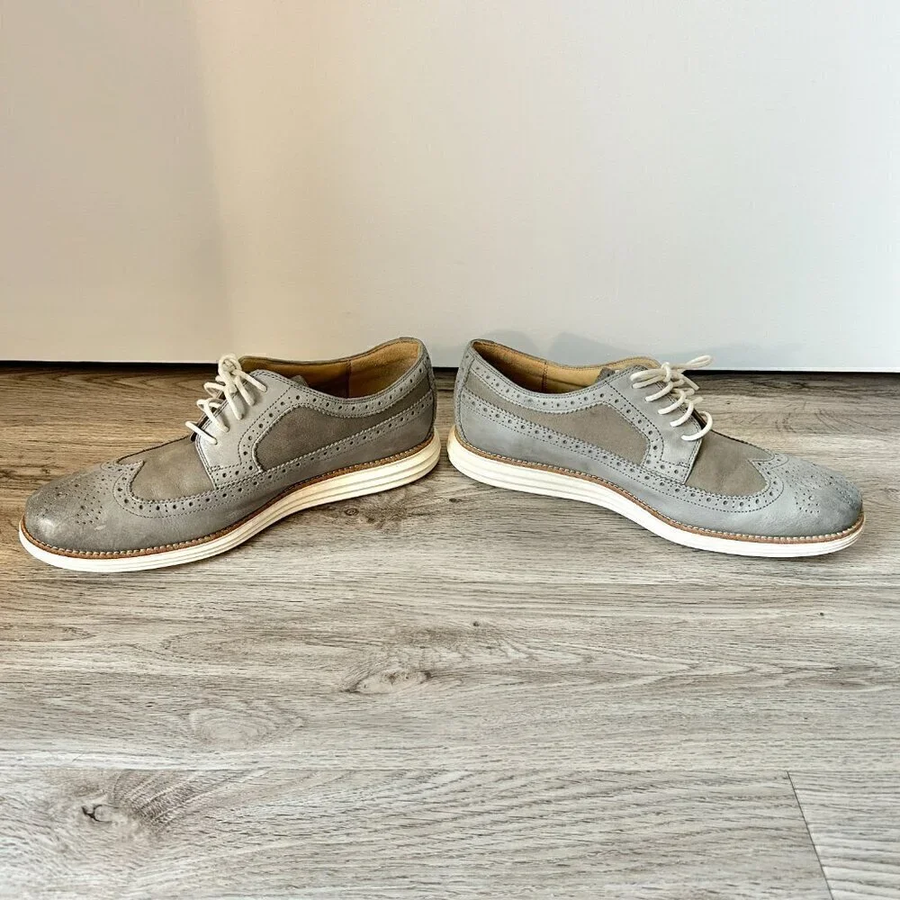 Cole Haan Men's Lunargrand Long Wing Oxfords Size 12
